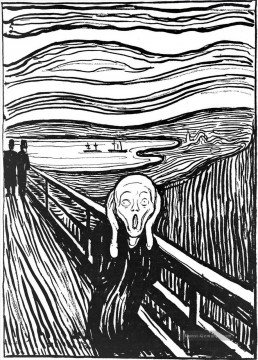Edvard Munch Werke - der Schrei durch Edvard Munch 1895